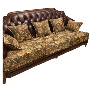 美式沙发套罩全包欧式皮沙发笠中式复古沙发套2025轻奢高级感定制