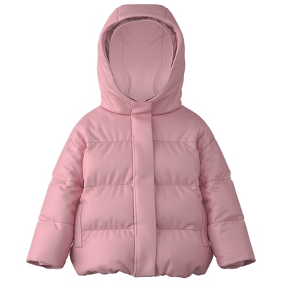 papa冬季儿童羽绒服新年红色保暖