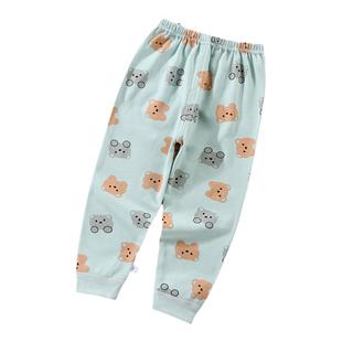 0-8岁宝宝纯棉秋裤打底裤睡裤线裤春秋款婴儿裤子全棉a类小孩儿童