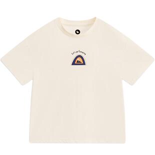 MQD童装儿童长袖T恤春秋新款宝宝打底衫男童女童长袖印花打底T恤