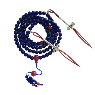 清凉海尼泊尔手工老琉璃108颗佛珠药师念珠手链手串男女