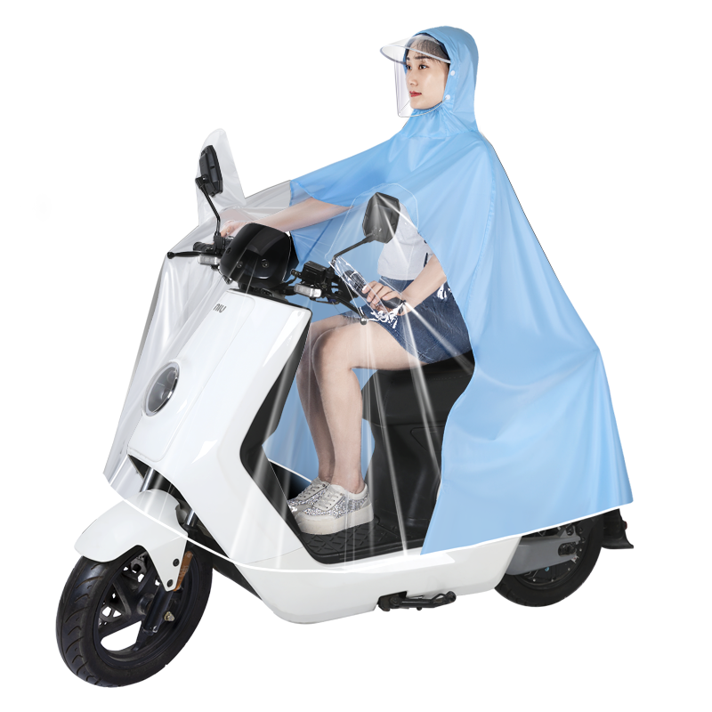 加厚亲子成人电动车雨衣