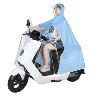 2026新款雨衣双人母子亲子电动摩托电瓶车男女全身防暴雨透明雨披