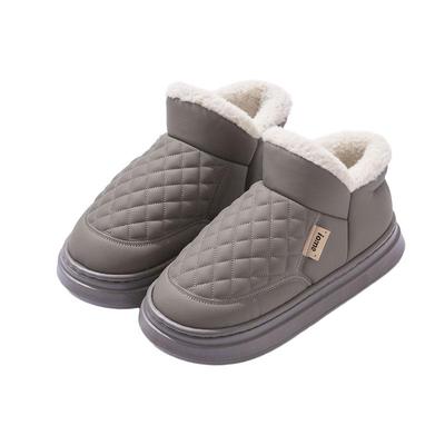 高帮棉拖鞋男士2024新款冬季加绒