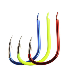 彩色鱼钩钓鱼钩散装鬼牙伊势尼伊豆有倒刺鲫鱼鲤鱼钩垂钓渔具用品