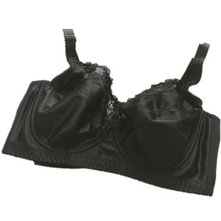 光面文胸超薄款大码全罩杯内衣缩胸胖mm大胸显小100E95F200斤胸罩