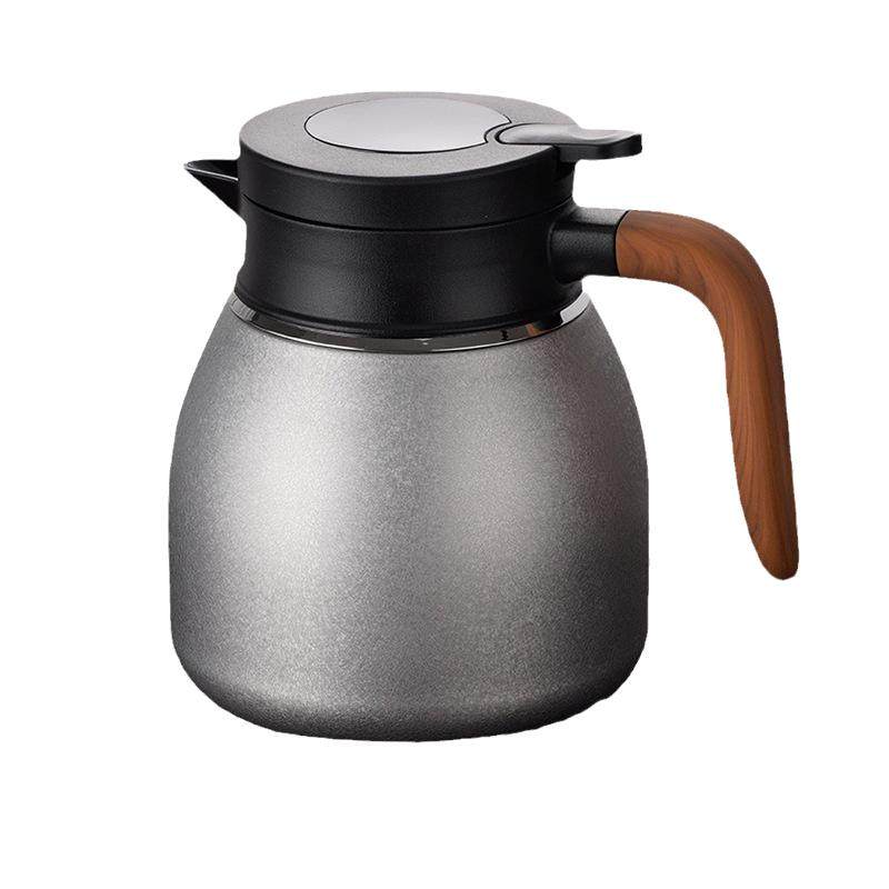 陶瓷内胆智能温显纯钛焖茶壶保温壶316不锈钢焖泡保温壶茶水分离