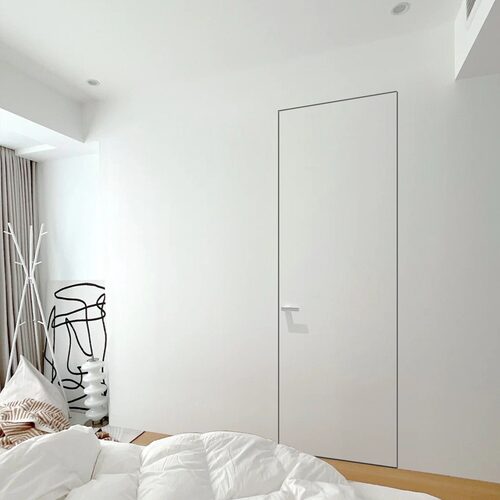 极简隐形门无框门暗门室内门到顶房门卧室门单开门隐框隐形门