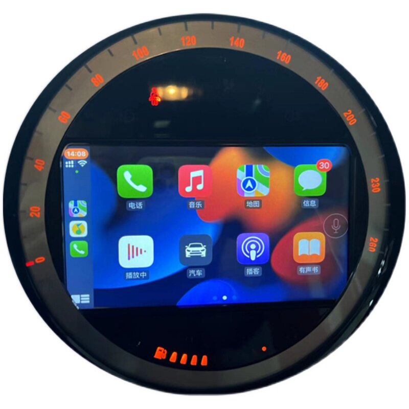 适用宝马mini原厂R底盘改装大屏中控无线carplay手机倒车影像蓝牙