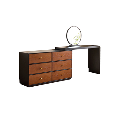 吉诺威实木转角梳妆台