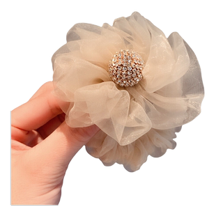 仙女本仙~网纱太阳花头饰韩式甜美花朵发绳公主落难头绳大肠发圈