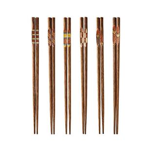 卡罗特筷子家用高档抗菌防霉油炸耐高温鸡翅木长筷子家庭专人专用