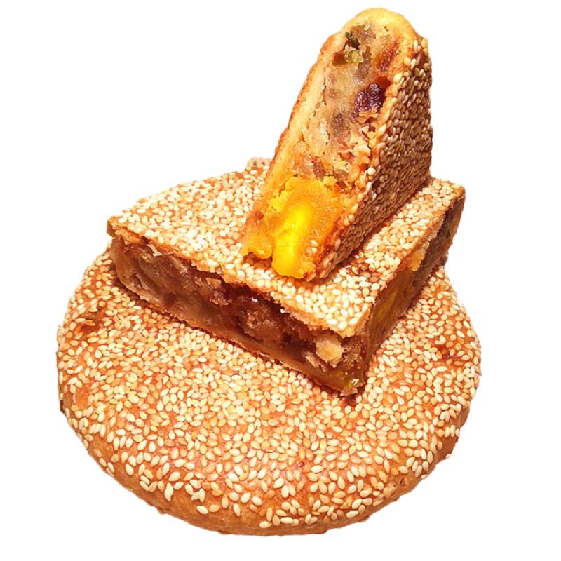 当天现做温州桥墩五仁大月饼手工