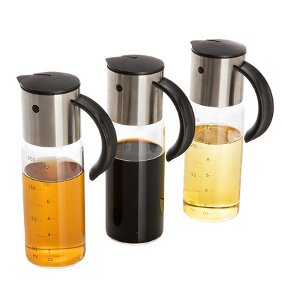 霜山玻璃油壶重力自动开合