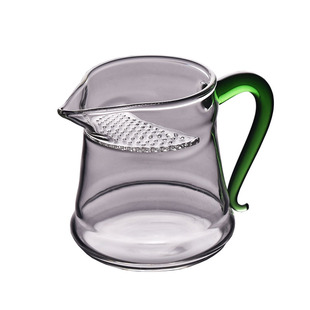 班意  月牙杯带滤网泡茶壶 泡茶公杯两用自在杯 玻璃泡茶杯泡茶杯