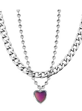 niro感温变色项链高级感