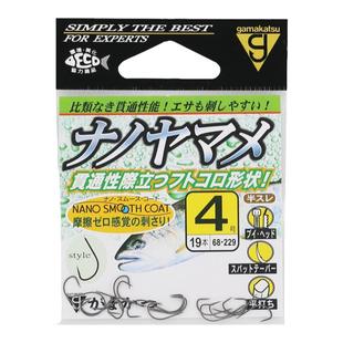 进口伽玛卡兹gamakatsu鲫鱼袖钩溪流鳟鱼马口超轻纳米带线槽68229