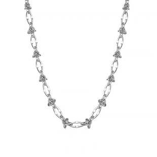 GuangYu荆棘打结嘻哈项链男钛钢不掉色高街小众高级感锁骨链配饰