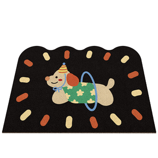 入户门地垫可裁剪高弹丝圈门口蹭土进门脚垫耐脏防滑地毯创意垫子