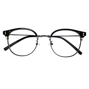 小红书新款复古卡琳宋江同款镜框男大脸显瘦素颜近视半框眼镜女潮