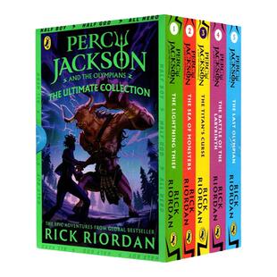 Percy Jackson波西杰克逊与神火之盗 第一二三五季 魔兽之海/阿波罗的审判/奥林匹斯英雄/埃及守护神/Rick Riorda英文原版科幻小说