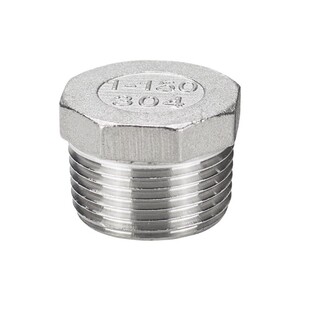 304不锈钢外六角堵头丝堵2分3分4分6分1寸六角管帽外丝内六角管堵