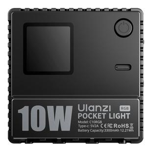 Ulanzi优篮子 C10RGB口袋RGB补光灯直播视频拍摄双色温led摄影灯便携全彩10W常亮灯微单反相机手机通用打光灯
