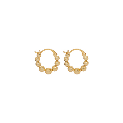 法式精致迷你小金珠耳圈耳扣