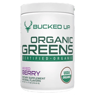BuckedUp鹿头Greens天然有机果蔬粉健身膳食纤维有机羽衣甘蓝
