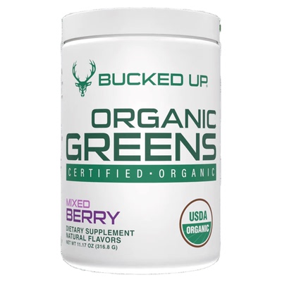 BuckedUp鹿头Greens天然有机果蔬粉健身膳食纤维有机羽衣甘蓝