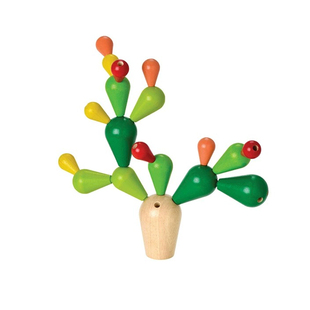 PlanToys平衡仙人掌玩具蒙氏早教益智玩具教具积木儿童礼物木玩