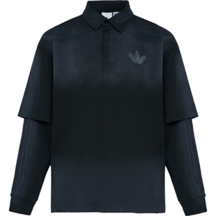 滔搏adidas阿迪达斯三叶草男子运动休闲长袖T恤POLO衫KR5053