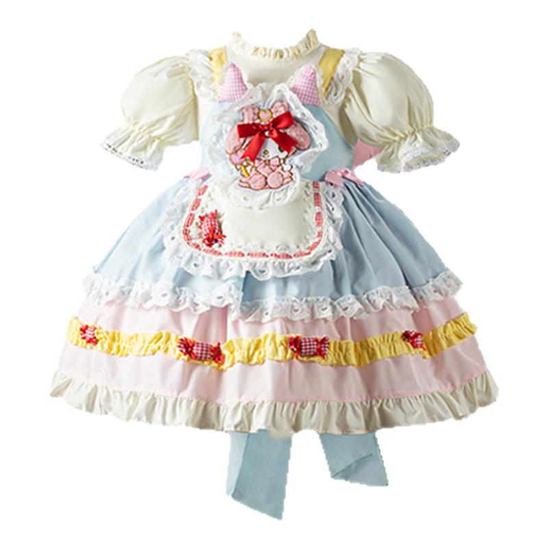 DeerBell美乐蒂裙子女童夏装洛丽塔公主裙礼服高端儿童生日连衣裙