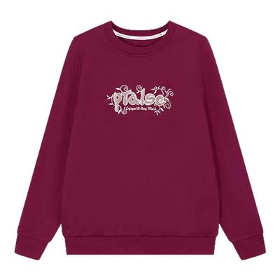 圆领卫衣女洋气减龄外套正肩上衣