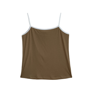 大码女装春夏200斤胖mm撞色吊带背心内搭宽松显瘦上衣831643