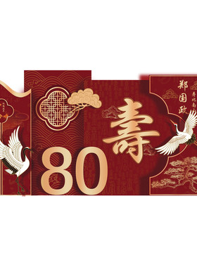 老人寿宴背景板爸妈长辈过寿生日布置装饰包间气球用品定制kt板