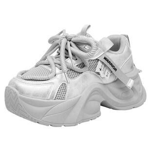 回力银色老爹鞋女款2025新款厚底增高鞋今年流行爆款冬季运动鞋女