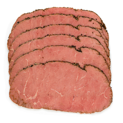 雨润帕斯雀牛肉片1kg原切牛肉黑椒味即食早餐三明治沙拉烘焙原料