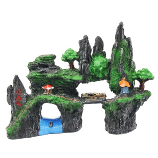 鱼缸鱼儿屋海底沉船模型海盗船雷龙鱼躲避屋装饰大号躲藏造景摆件