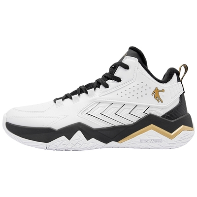 乔丹高帮皮面棉鞋加绒保暖篮球鞋