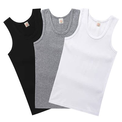浪莎纯棉背心男全棉内穿打底汗衫