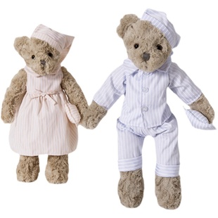 Softlife抱抱熊婴儿安抚玩偶陪睡小熊宝宝哄睡熊公仔儿童毛绒玩具