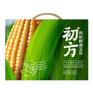 初方有机鲜食玉米黑龙江巴彦黄糯玉米速食蒸煮220g*10根口味清香
