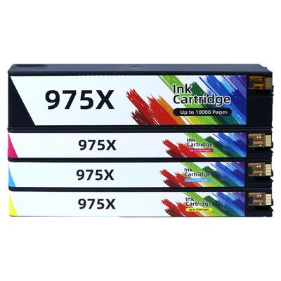 适用惠普975A墨盒HP PageWide Pro452dw 477dn 477dw 552dw 577dw 577z P55250dw 55750DW墨水975X黑彩色墨盒