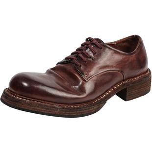 【交个朋友年货节】DREAMBOX钧博水洗马皮英伦德比鞋商务休闲皮鞋