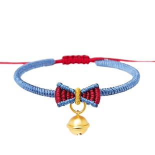 在逃公主蝴蝶结手链女款2025新款轻奢小众精致甜美风编织手绳手饰