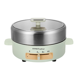 荣事达电火锅锅家用多功能一体锅4大容量5升电锅宿舍分体式电煮锅