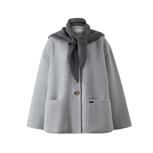 【山羊绒+绵羊毛】Eland衣恋毛呢外套女保暖羊毛大衣2026春季新款