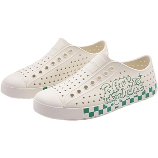 【native官方正品】亲子洞洞鞋回到未来棋盘格系列儿童男女童凉鞋