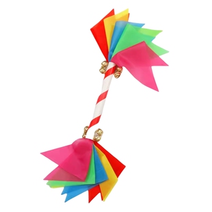 幼儿园儿童花棍器械操舞蹈手拿啦啦队广场舞铃铛棒运动会道具莲响